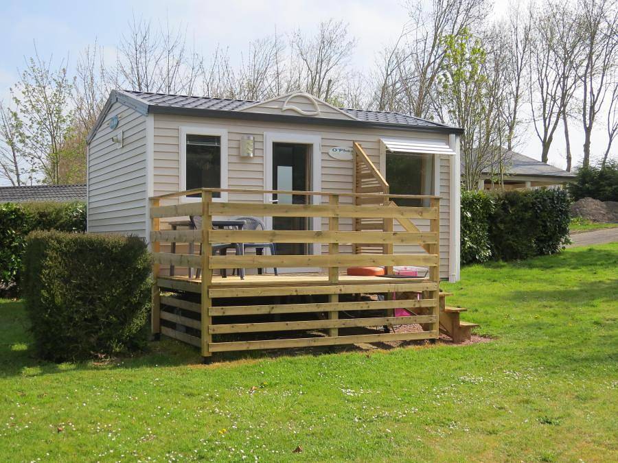 Flower Camping Le Haut Dick - Mobilhome 2 personas - Standard 20m² - (2pers) 1 dormitorio + baño/Wc + Tv + Terraza in Carentan les Marais, Región de Saint-Lô