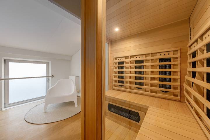 Cottage für 6 Personen, mit Seeblick und Sauna sowie Kinderpool und Garten in De Haan - 4