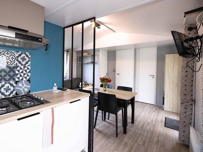 Camping Lizoé - Entre pierres et mer - Mobilheim 6 personen - Mobilheim Confort 34m² - Keine Haustiere in Pont-Croix, Quimper und Umgebung