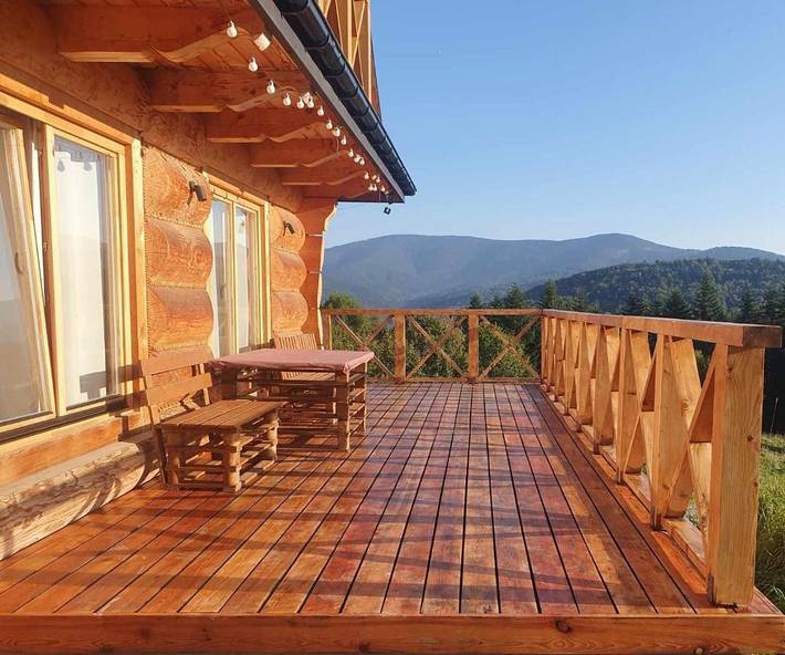 Dom wakacyjny dla 12 osób, z ogród i widok w Zawoja