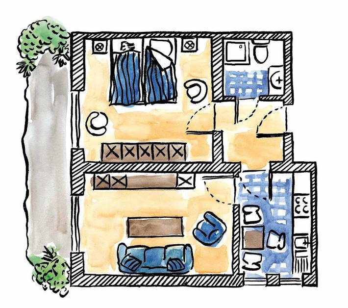 Ferienwohnung für 4 Personen, mit Terrasse und Garten in Lichtenhagen - 2