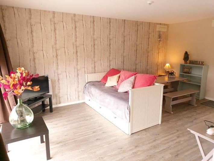 Gîte pour 4 personnes, avec Balcon et Terrasse ainsi que Jardin et Vue à Commes