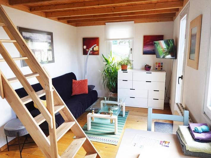 Gîte pour 2 personnes, avec Balcon et Terrasse ainsi que Vue sur le lac et Vue à Chexbres