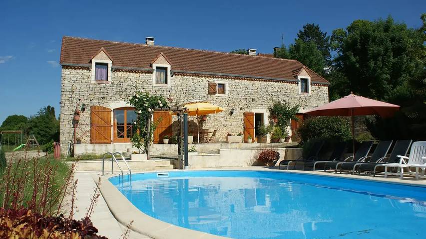 Maison de vacances pour 11 personnes, avec piscine et jardin, animaux acceptés
