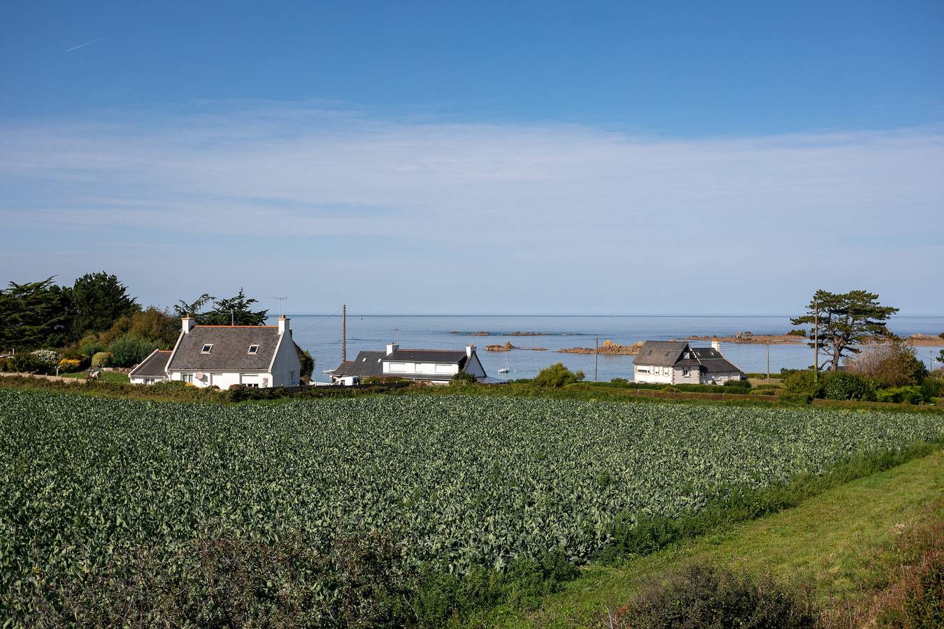Maison de pecheur en pierres bord de mer 300 m in Pleubian, Rosa Granitküste