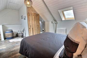 Gîte pour 2 personnes, avec jardin et jacuzzi ainsi que terrasse et sauna à Hénanbihen