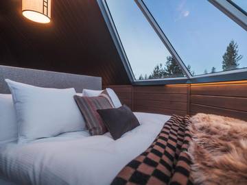 Station pour 2 personnes, avec piscine ainsi que jacuzzi et jardin dans Kittilä