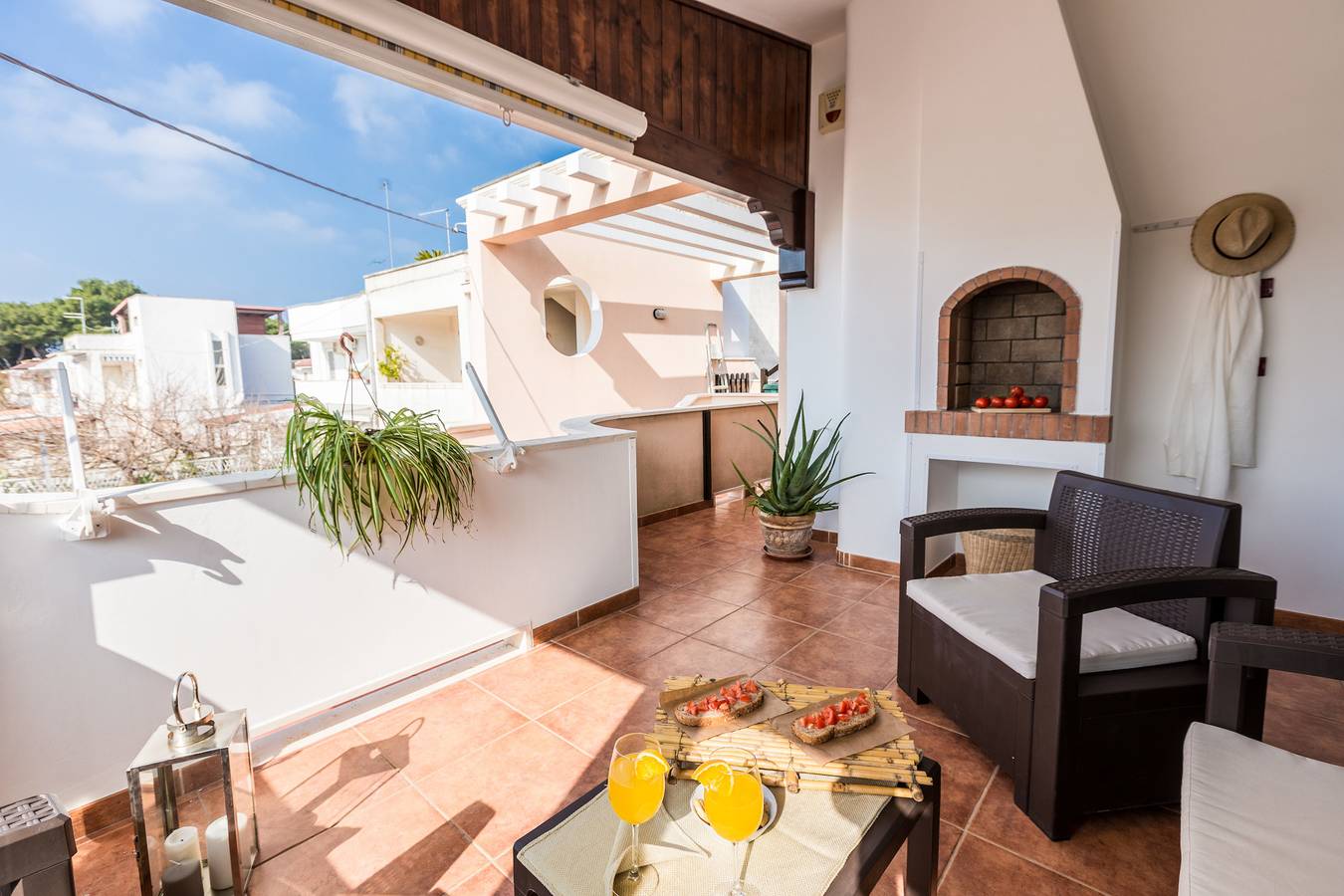 Casa vacanza per 5 persone con terrazza in Lido Specchiolla, Salento