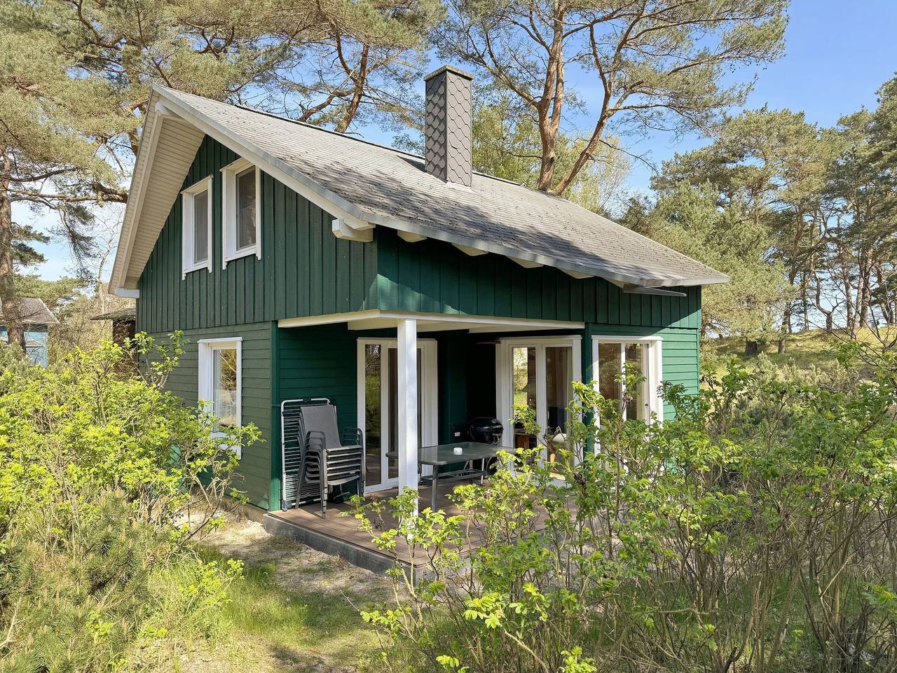W: Strandhaus Dünenweg 17b mit Terrasse/Kamin in Baabe, Rügen