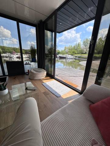 Bateau pour 4 personnes, avec terrasse ainsi que vue sur le lac et vue dans Hauts-de-France