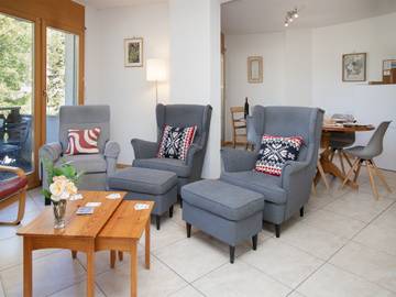 Gîte pour 6 personnes, avec balcon et vue sur le lac dans Champex-Lac