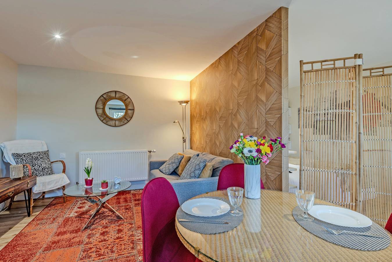 Studio entier, Studio 'Le Grand Large' avec terrasse partagée, jardin partagé et Wi-Fi in Lopérec, Région de Châteaulin