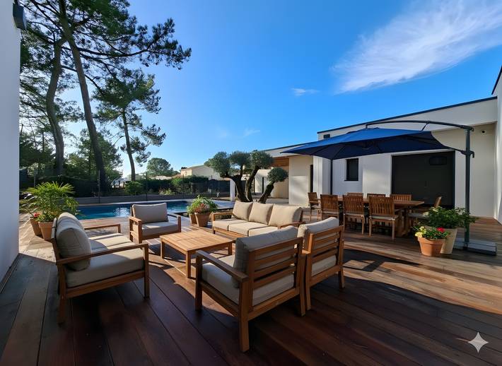 Location de vacances pour 10 personnes, avec jardin dans Plage Sainte-Anne - 2