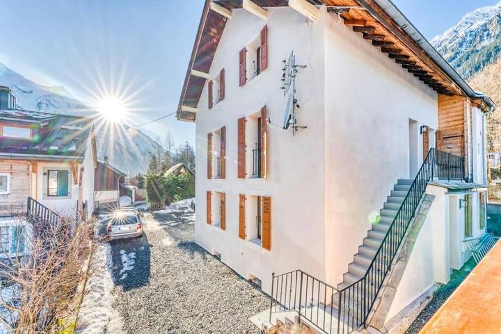 Willa dla 12 osób, z Balkon i Ogród oraz Widok w Chamonix-Mont-Blanc