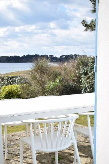 Gîte pour 6 personnes, avec terrasse ainsi que jardin et vue dans Plage du Fogeo