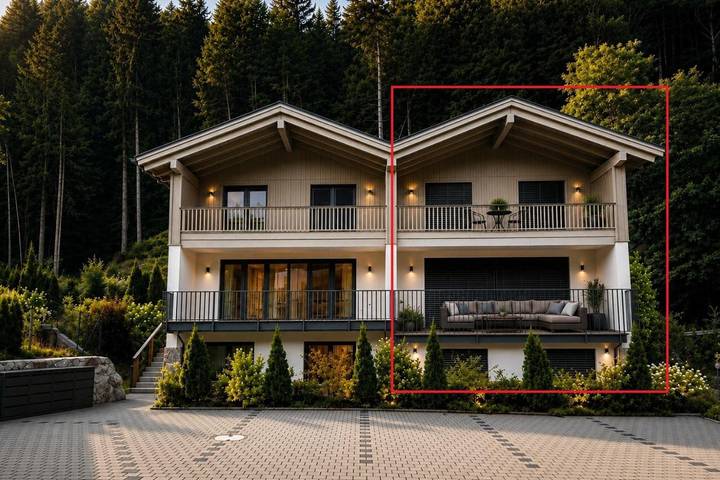 Ferienhaus für 14 Personen, mit Balkon und Terrasse sowie Ausblick in Oberau