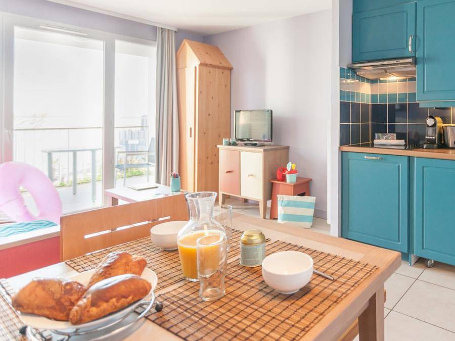 Pierre & Vacances Premium Résidence Coteau et la Mer - Wohnung 3 personen - - 1 Schlafzimmer - Terrasse oder Balkon - Meerblick in Douarnenez, Quimper und Umgebung