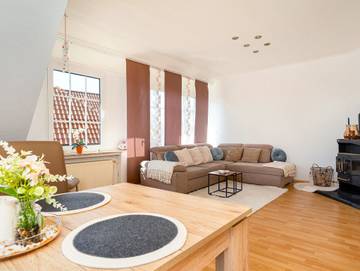 Ferienwohnung für 4 Personen, mit Seeblick und Sauna, mit Haustier in Krummhörn
