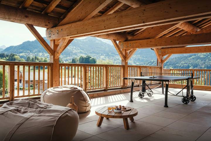 Chalet pour 14 personnes, avec jardin et jacuzzi ainsi que sauna et piscine, adapté aux familles à Saint-Jean-de-Sixt - 4