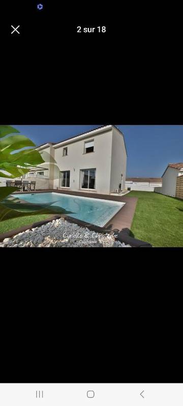 Location de vacances pour 6 personnes, avec piscine et terrasse à Saint-André-de-Sangonis