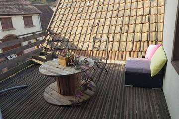 Gîte pour 2 personnes, avec terrasse à Lalaye