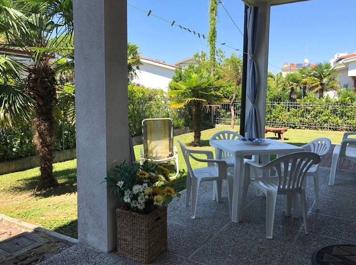 Casa sulla spiaggia per 6 persone, con giardino e terrazza in Veneto