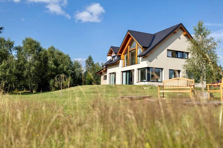 Wiejski domek dla 5 osób, z widok i ogród w Morawy