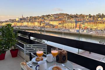 Gîte pour 4 personnes, avec balcon à Deauville