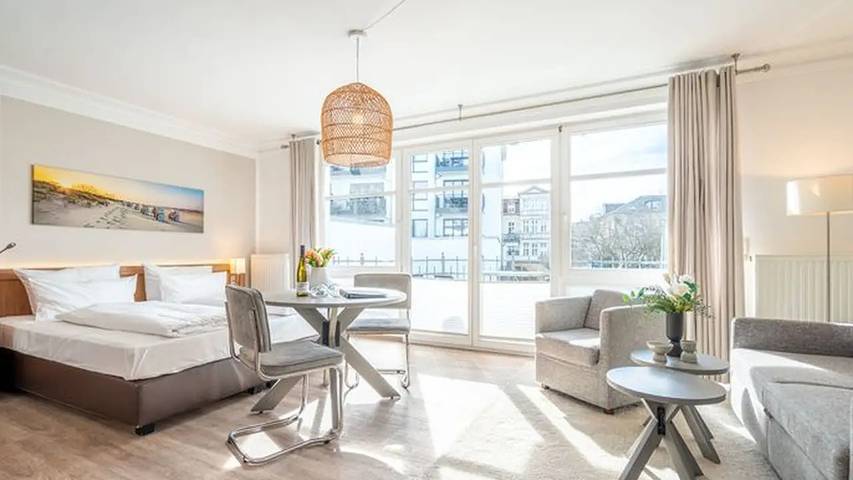 Ferienwohnung für 2 Personen, mit Balkon und Sauna in Ahlbeck