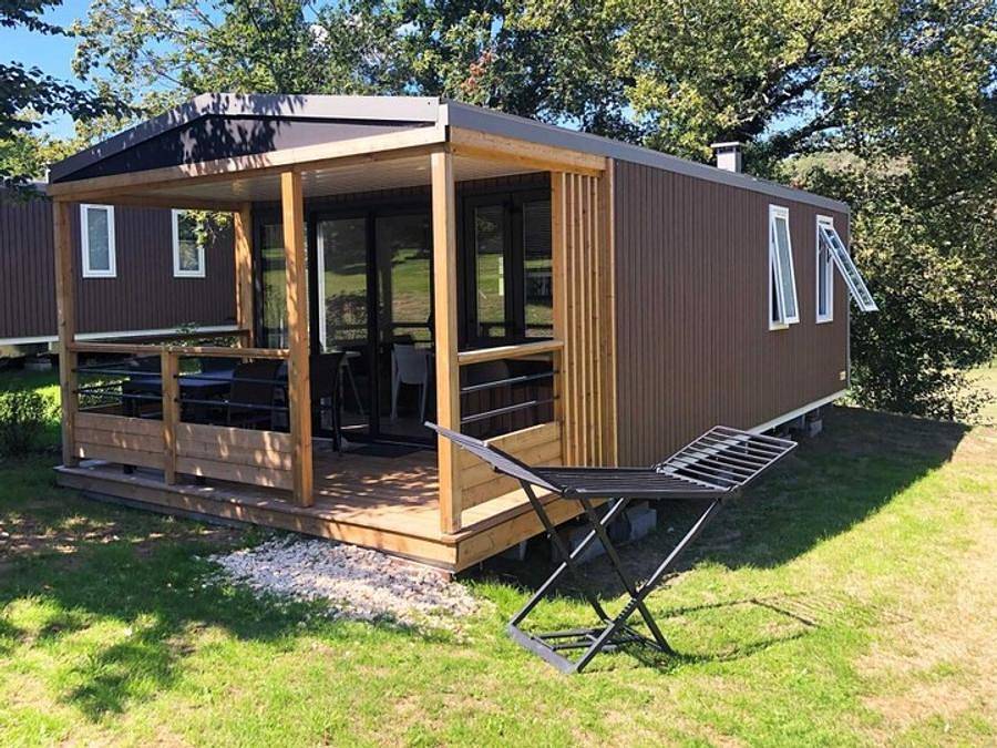 Camping Les Gorges Du Chambon - Ciela Village - Mobilheim 4 personen - Ciela Privilège Bay - 2 Schlafzimmer - Grill in Eymouthiers, Regionaler Naturpark Périgord-Limousin