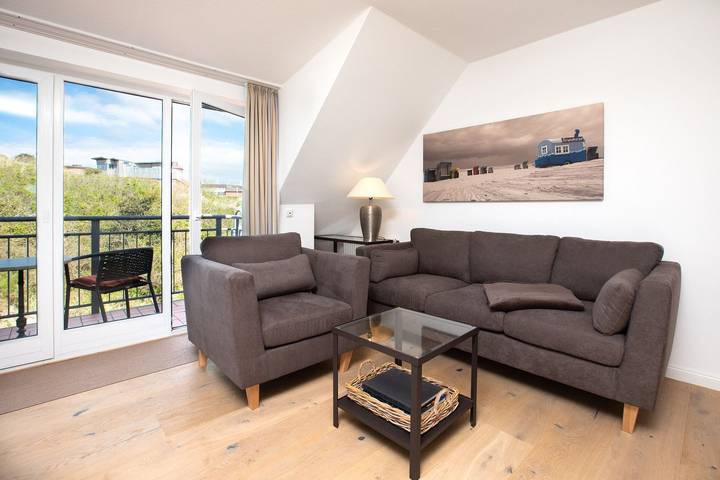 Ferienwohnung für 4 Personen, mit Ausblick und Terrasse auf Juist