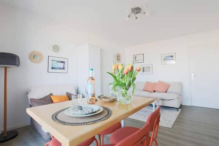 Appartement entier, Studio cosy-balcon vue mer-Wifi in Berck-Plage, Berck