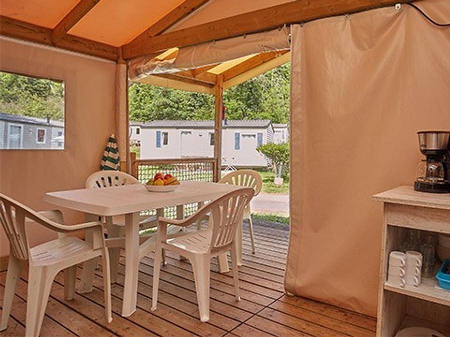 Camping Les Amiaux  - Safarizelt 5 personen - Eco Lodge | 2 Zi. | 4/5 Pers. | Ohne Bad in Saint-Jean-de-Monts, Vendée