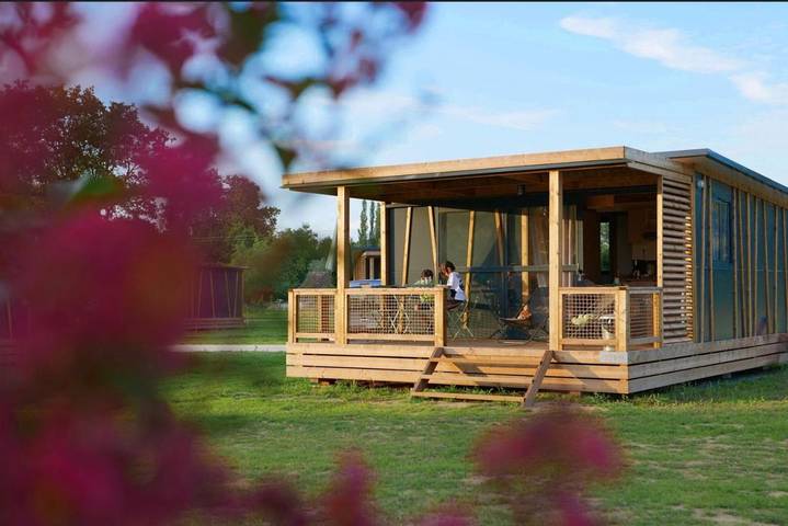 Camping para 5 personas, con terraza en Castillos del Loira