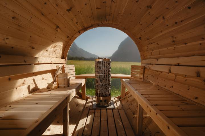 Ferienhaus für 6 Personen, mit Sauna und Whirlpool sowie Terrasse und Garten, mit Haustier in Leutaschklamm - 2
