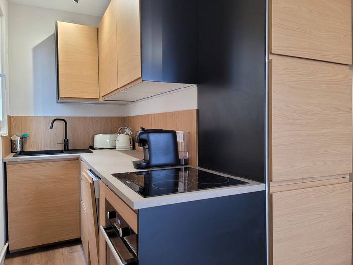 Entire apartment, Renovated Studio 34m², balcony, fiber, 300m from slopes, 4 pers in Pra-Loup, Uvernet-Fours