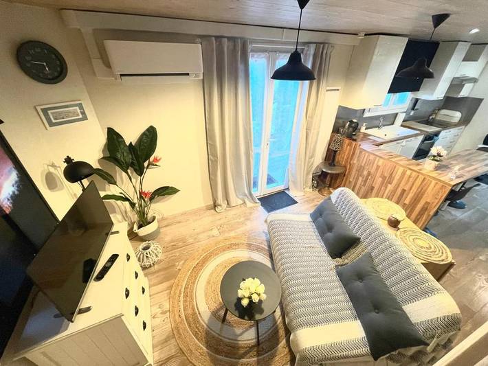 Maison de vacances pour 3 personnes, avec vue et jardin