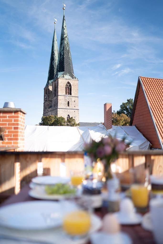 Ferienwohnung für 4 Personen, mit Terrasse in Adventsstadt Quedlinburg