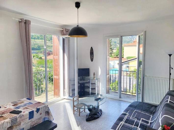 Appartement de vacances pour 6 personnes, avec Balcon ainsi que Terrasse et Jardin
