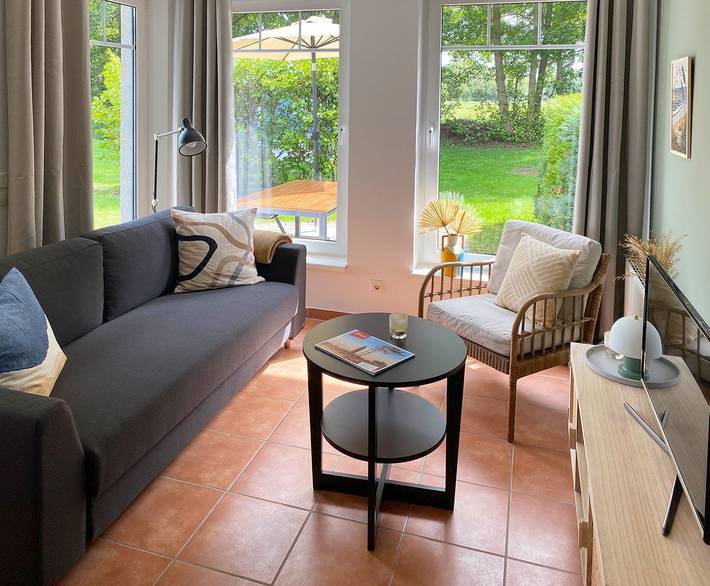 Ferienwohnung für 4 Personen, mit Terrasse und Garten sowie Sauna in Prerow