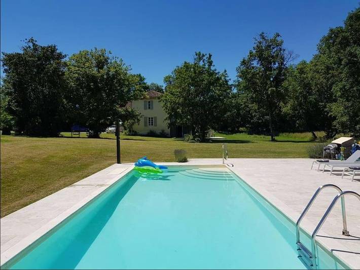 Maison de vacances pour 10 personnes, avec piscine ainsi que terrasse et vue, animaux acceptés