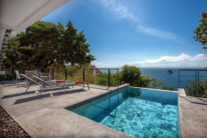 Villa pour 4 personnes, avec vue ainsi que piscine et terrasse, animaux acceptés dans Koh Tao - 3