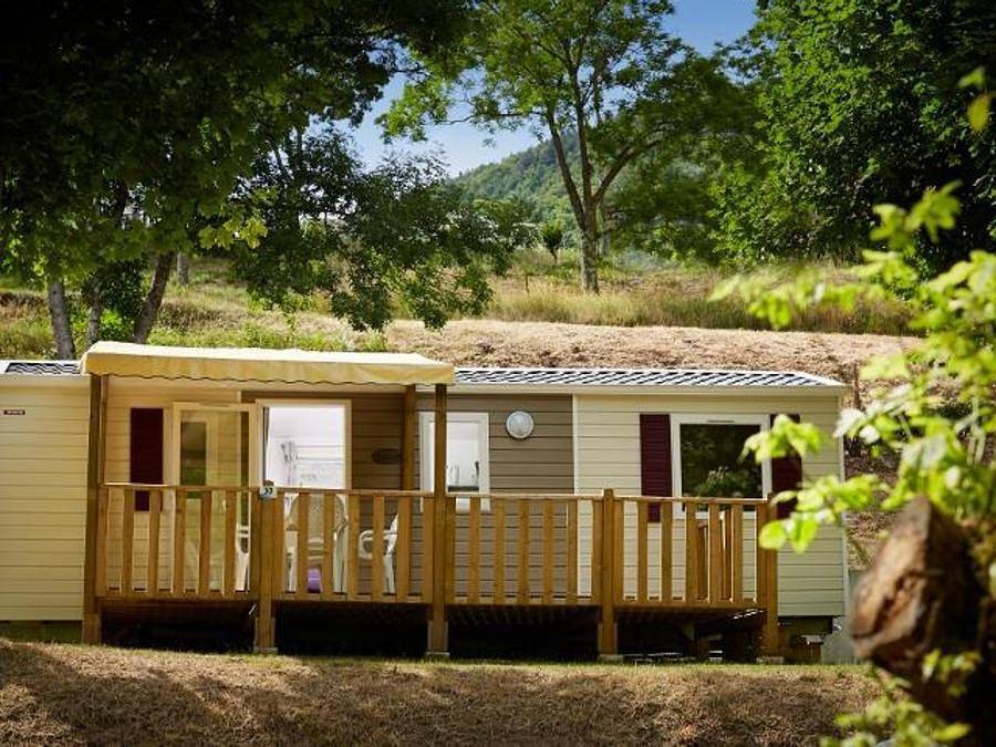 Camping l'Ardéchois - Mobilhome 4 personas - 24.9 m² in Gluiras, Parc naturel régional des Monts d'Ardèche