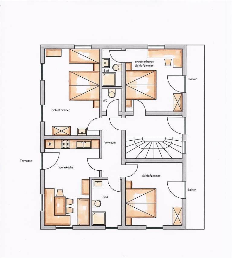 Ganze Ferienwohnung, Ferienwohnung Spielberg/1. Stock/2 Schlafzimmer in Leogang, Pinzgau