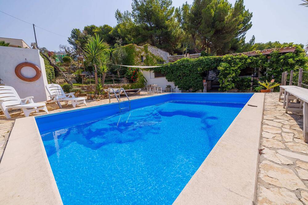 Villa Paiare mit privatem Pool am Ionischen Meer in Torre Vado, Golf von Tarent