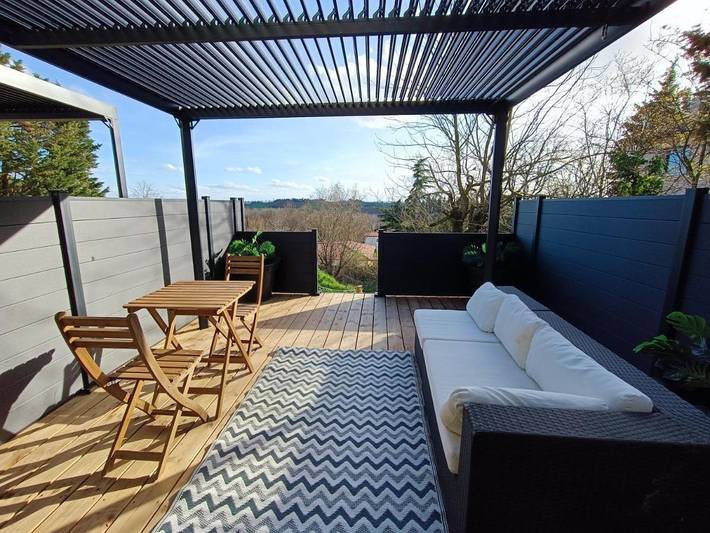 Appartement de vacances pour 3 personnes, avec terrasse et vue