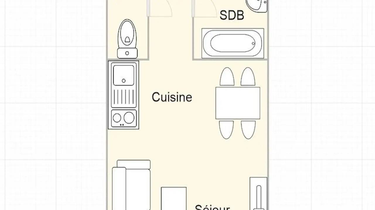 Apartamento vacacional entero, Ferienwohnung für 4 Personen (21 m²) in Hauteluce in Les Saisies, Albertville region