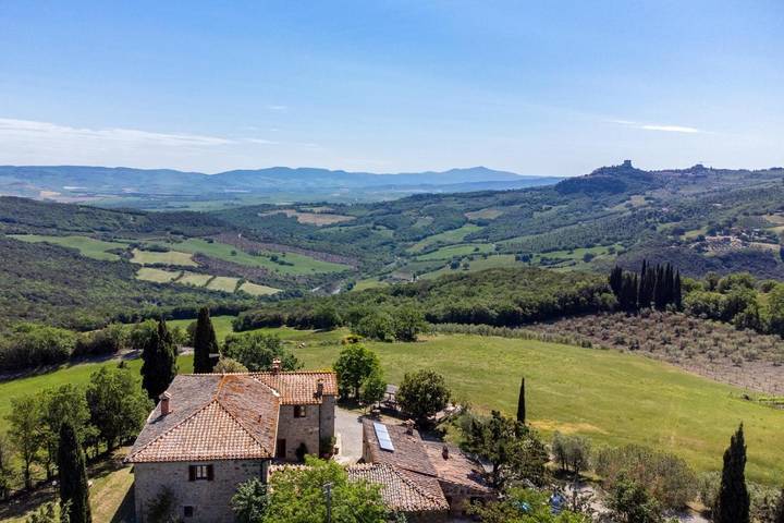 Homestay voor 2 personen, met tuin en uitzicht in Val d'Orcia