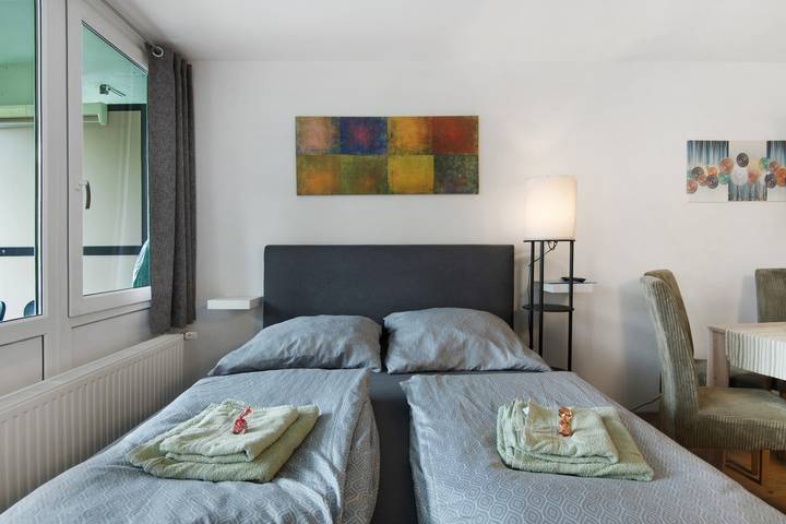 Entire apartment, Holiday Apartment 'Hella Wahnsinn' with Shared Pool, Balcony and Wi-Fi in Sankt Englmar, Vorderer Bayerischer Wald