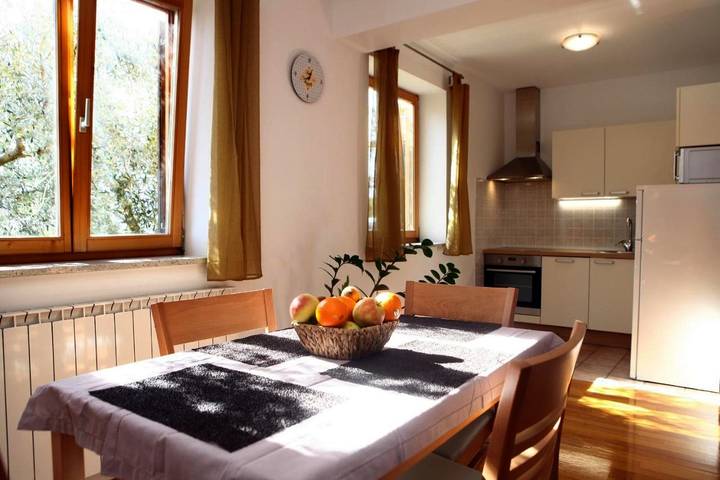 Ferienwohnung für 4 Personen, mit Garten und Ausblick